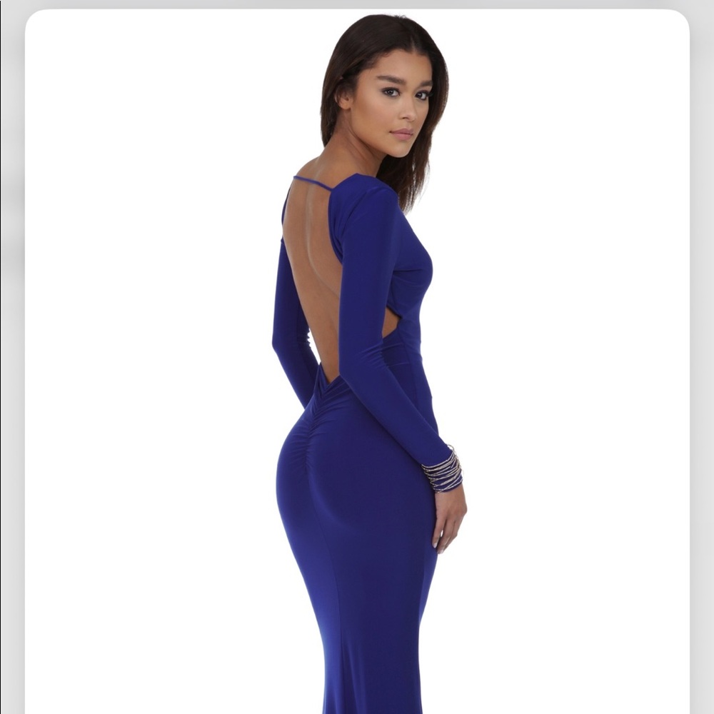 royal blue prom dress